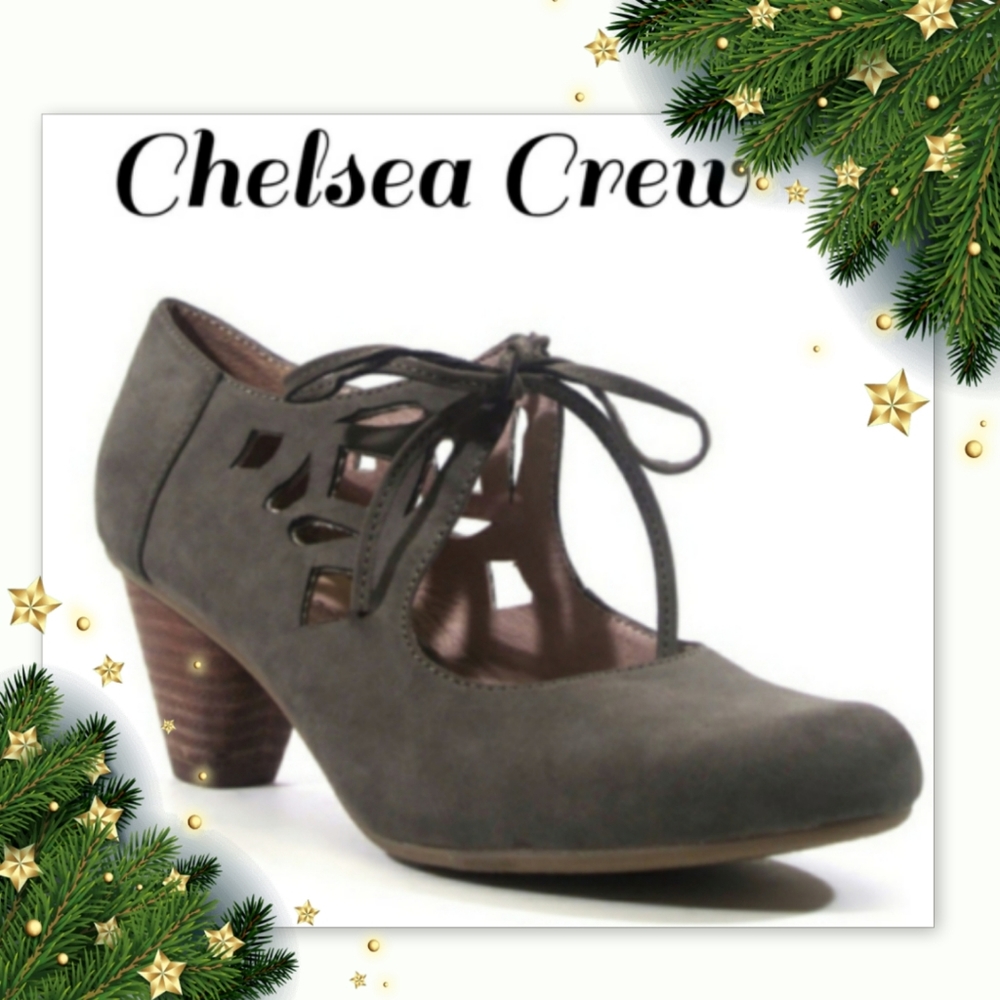Chelsea Crew Vinny Cutout Pump Taupe